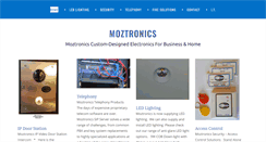 Desktop Screenshot of moztronics.com.au